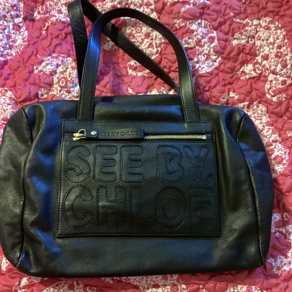 See By Chloe black black purse